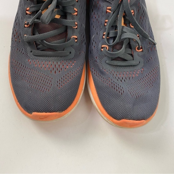 Nike Flex 2016 Run Orange Grey athletic running shoes - Picture 3 of 8